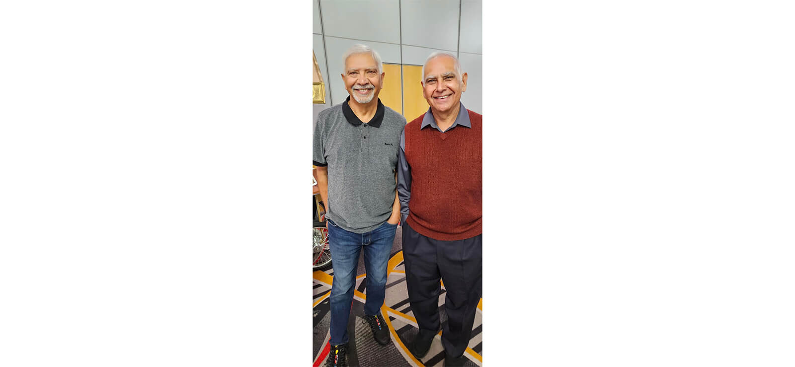 Paul Binning and Sadhu Binning Image Credit ZS