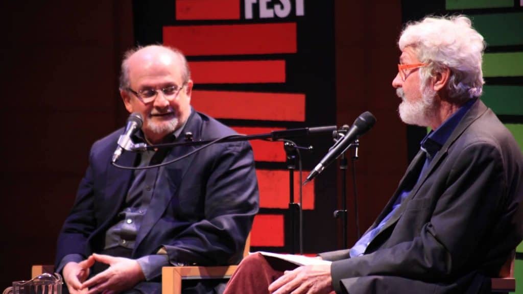 Salman Rushdie and Hal Wake