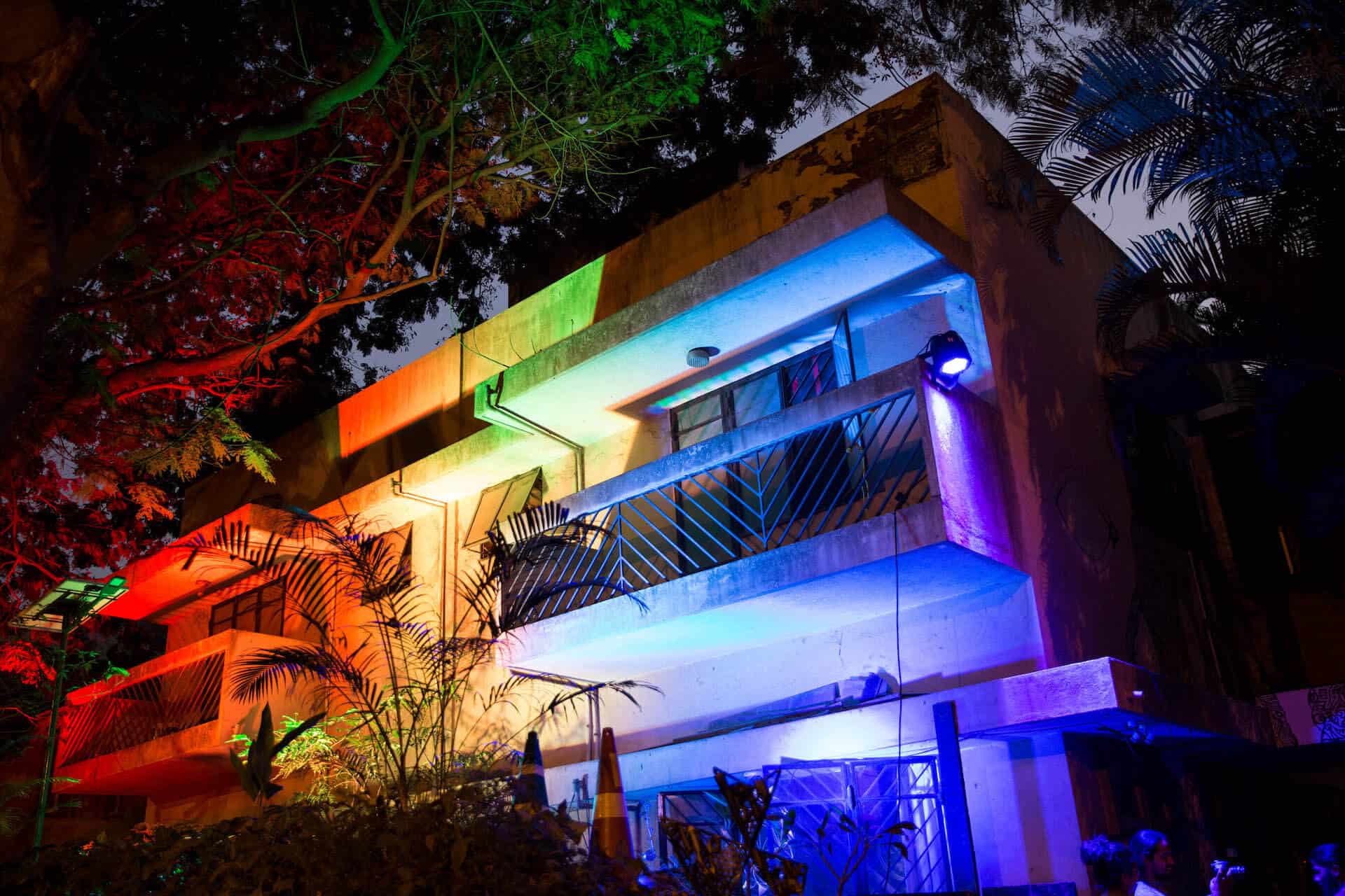 Artist: Sofy Yuditskaya Image: Lighting Installation entitled IRROYGBIV