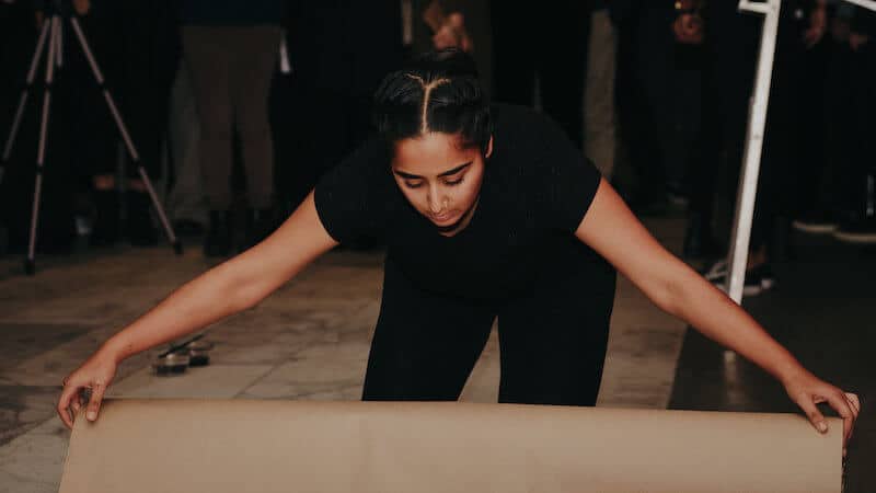 Artist Simranpreet Anand. Performance stills. Image #5. Photo by Scott Little.