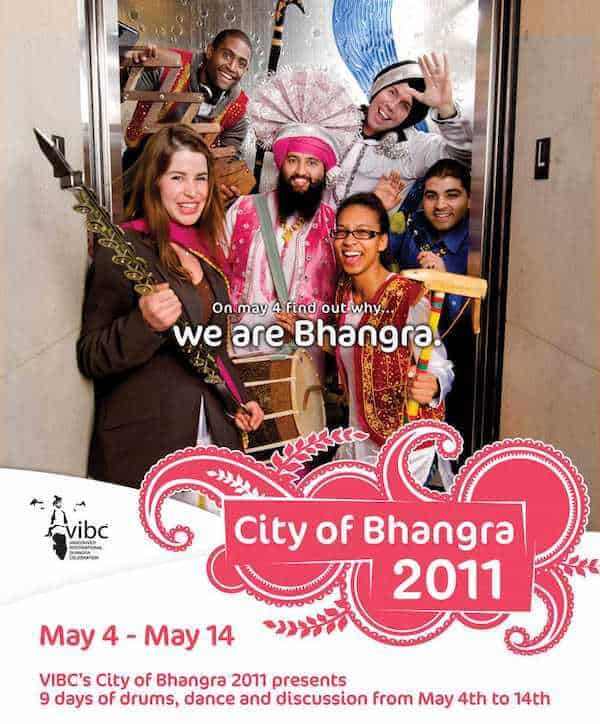 We are Bhangra - poster for City of Bhangra festival 2011