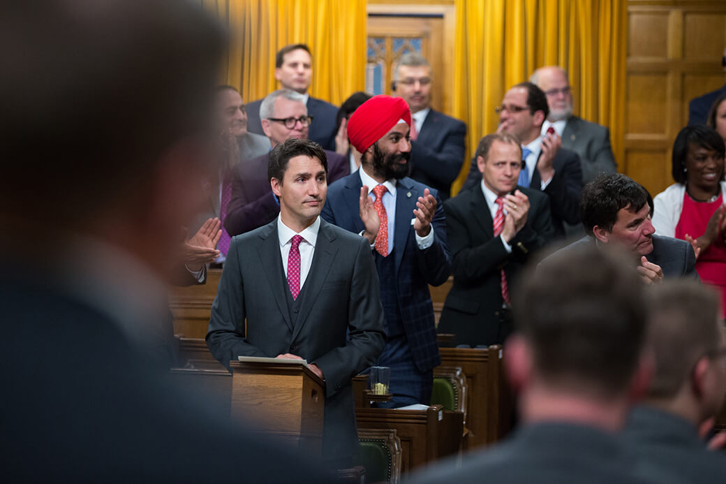 Prime Minister Justin Trudeau delivers a formal apology for the Komagata Maru incident