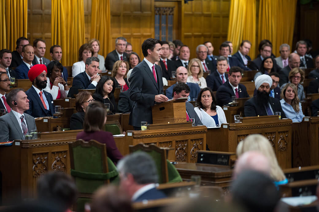Prime Minister Justin Trudeau delivers a formal apology for the Komagata Maru incident