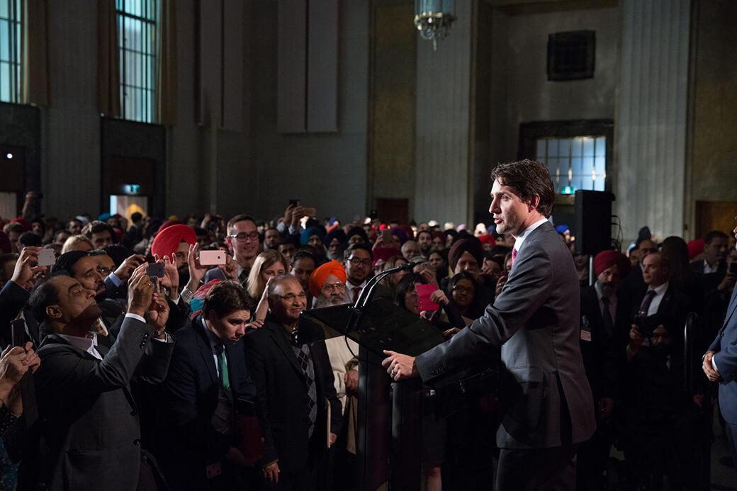 Prime Minister Justin Trudeau delivers a formal apology for the Komagata Maru incident