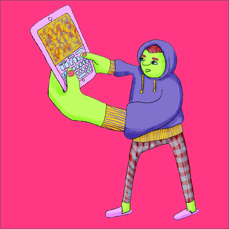 Illustrations by Chhaya Naran for the 2021 Surrey Art Gallery/Rungh Art + Feminism Wikipedia Edit-a-thon event (Instagram @butterlvr69, web https://ahycah.com/).
