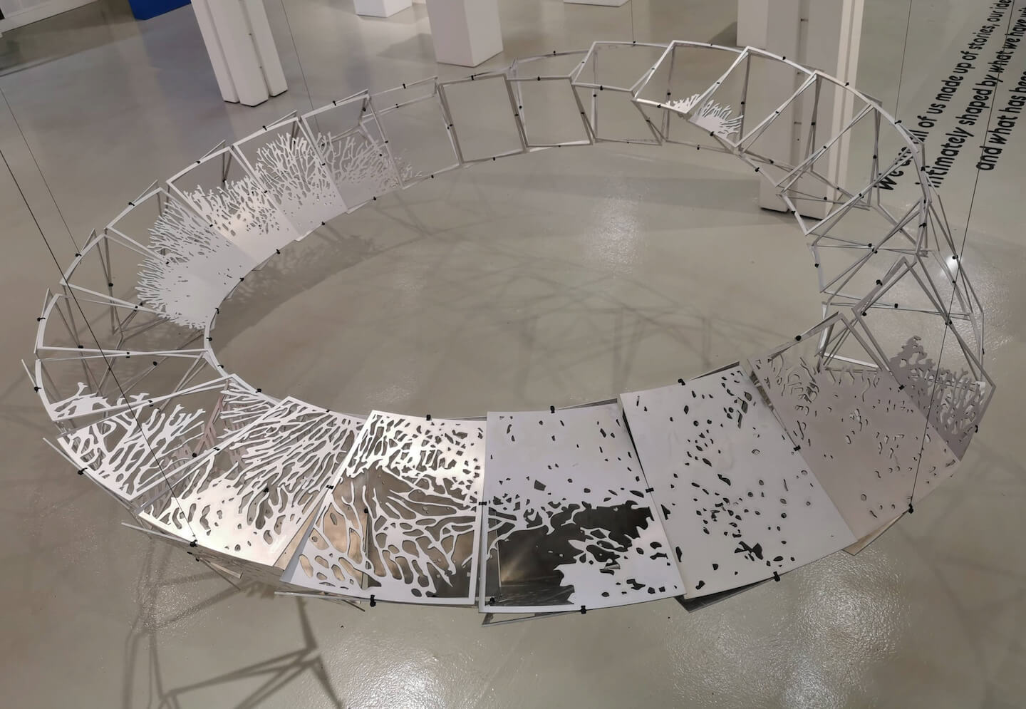 Charles Campbell, Breath Cycle 2022, aluminum composite. Photo by artist