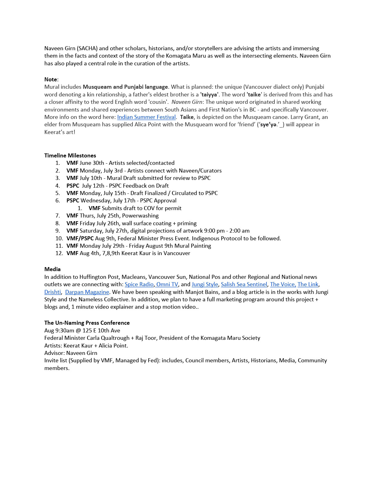 Project Brief: Adrian Sinclair - South Asian + Indigenous Cultural Redress Mural @ The Harry Stevens Federal Building page 5