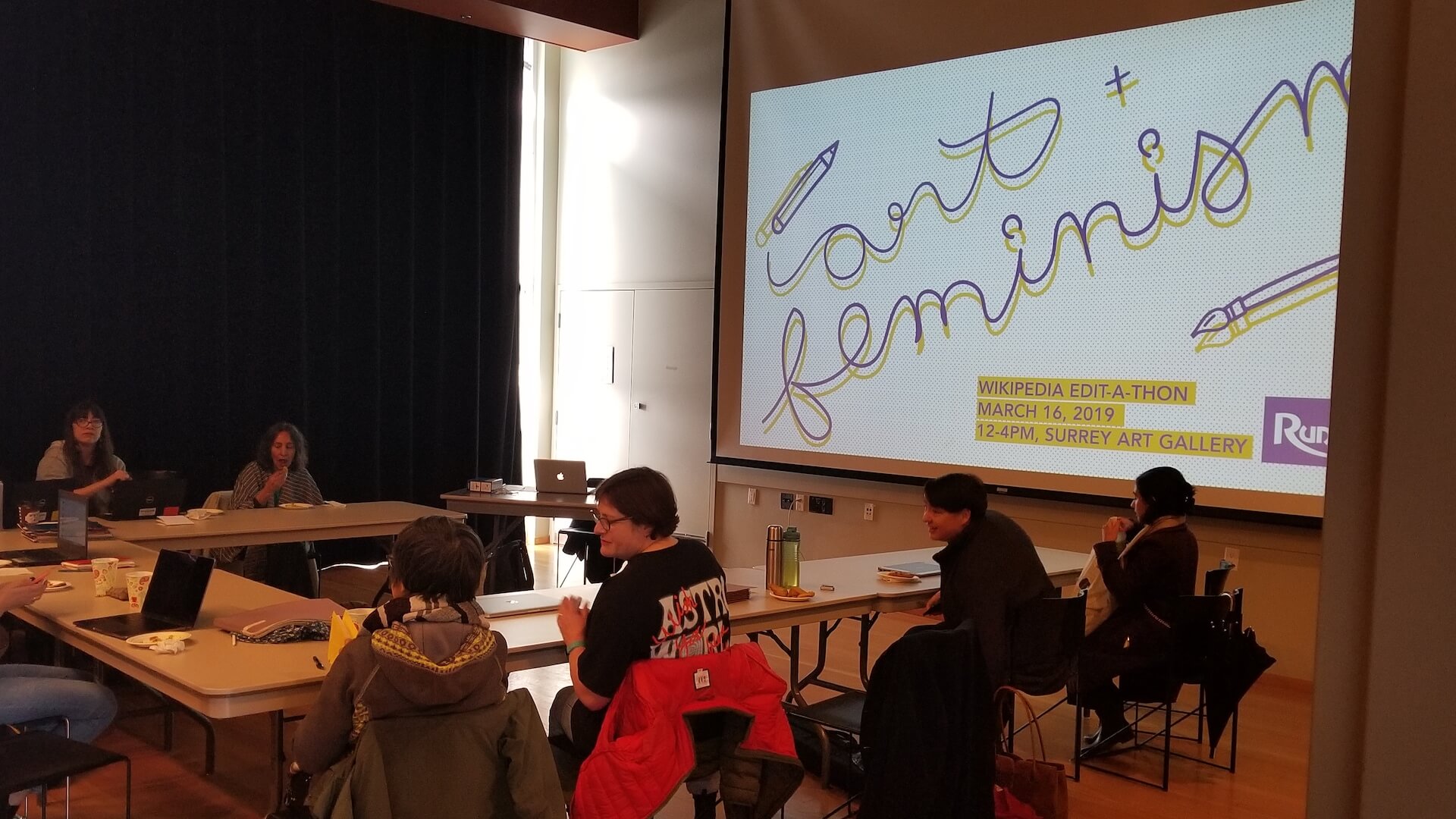 Art + Feminism Wikipedia Edit-a-thon - Surrey Art Gallery 2019 - Slide 5
