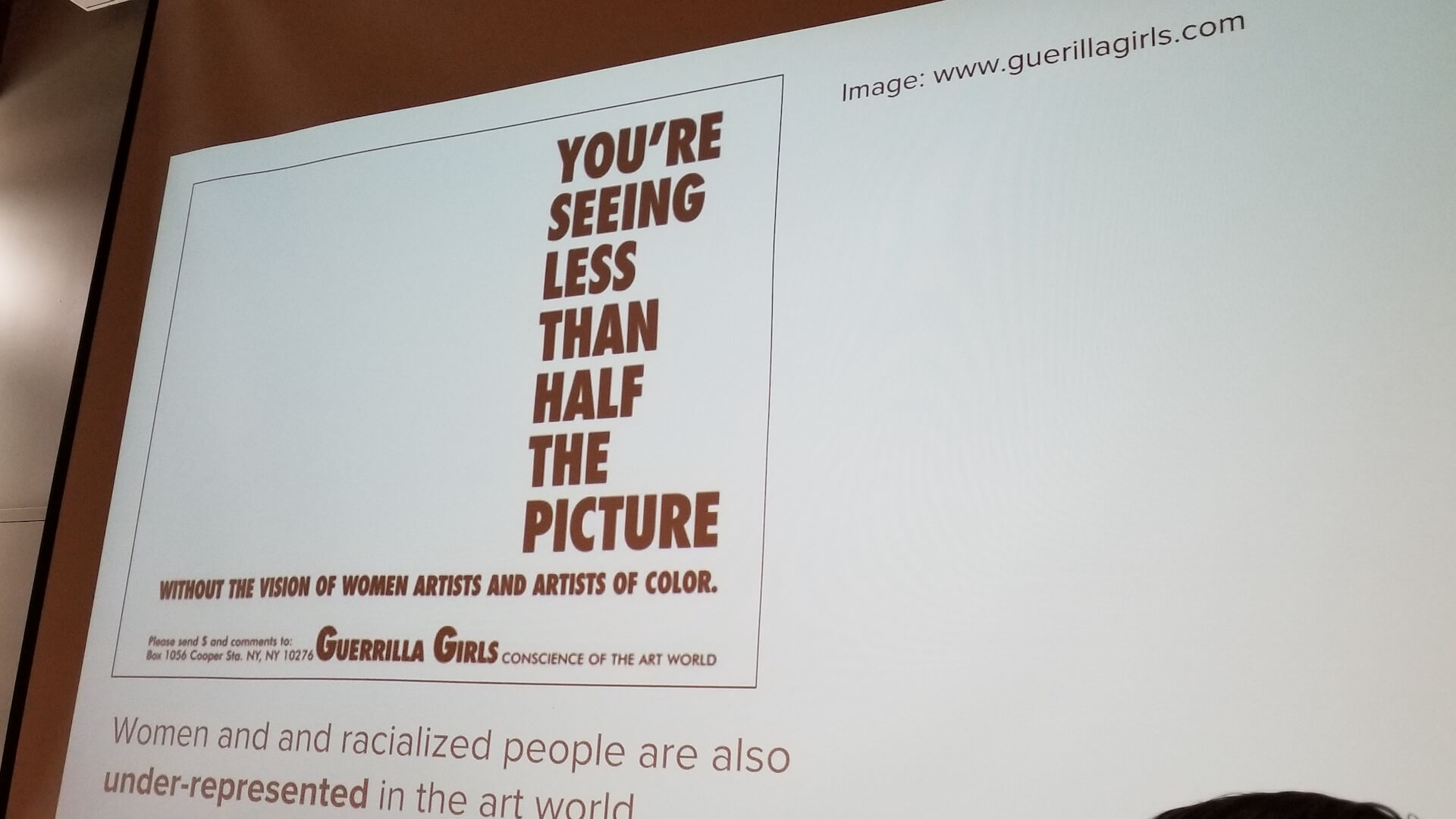 Art + Feminism Wikipedia Edit-a-thon - Surrey Art Gallery 2019 - Slide 4